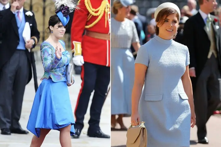 Princess Eugenie – Retro Blue Dress