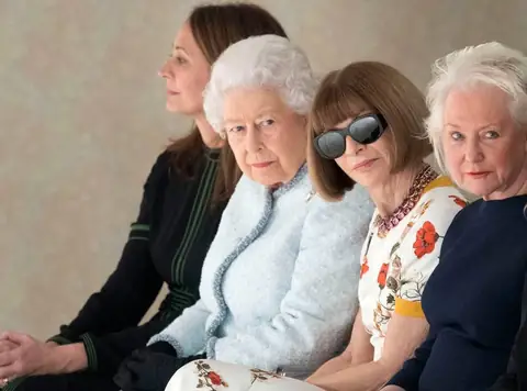 Queen Elizabeth Attends UK Fashion Week For The First Time Ever