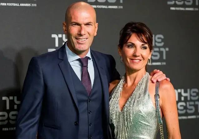 Zinedine Zidane et Veronique Fernandez